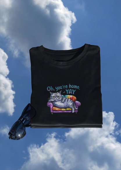 Cat Home Regular Unisex Tshirt