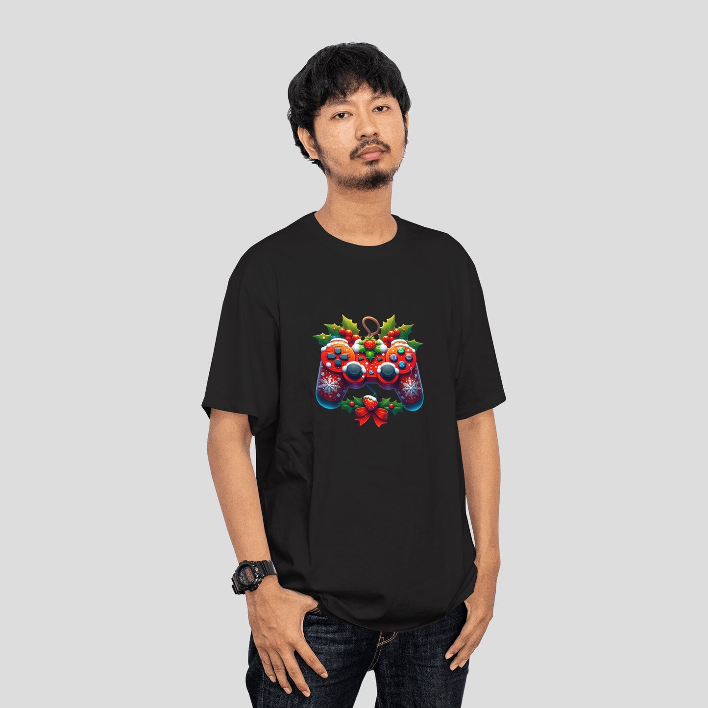 Christmas Gamer Unisex Oversized Tshirt